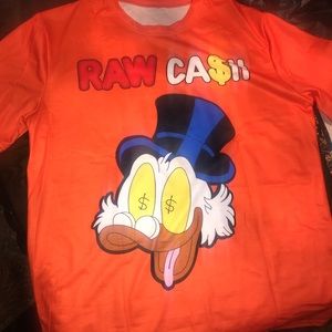 Donald Duck Printed Short Sleeve Pants Suit XL